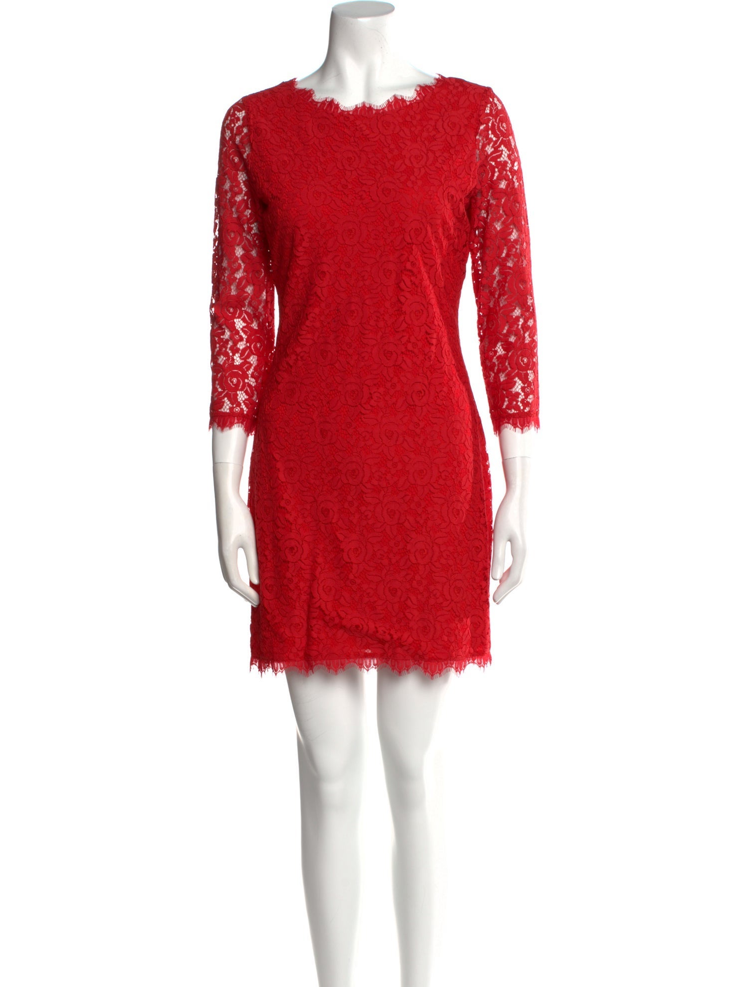 Diane von Furstenberg Bateau Neckline Mini Dress