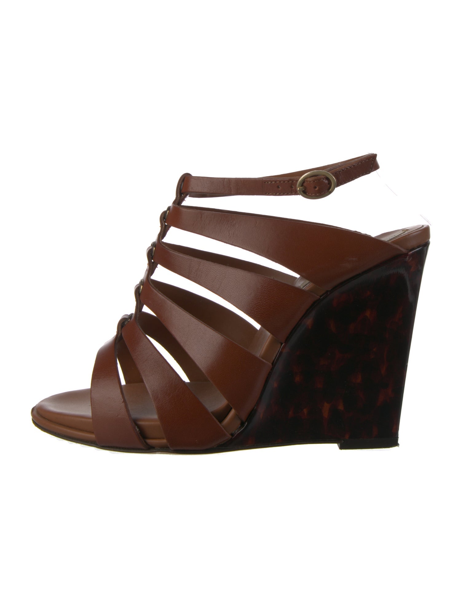 Diane von Furstenberg Leather Slingback Sandals