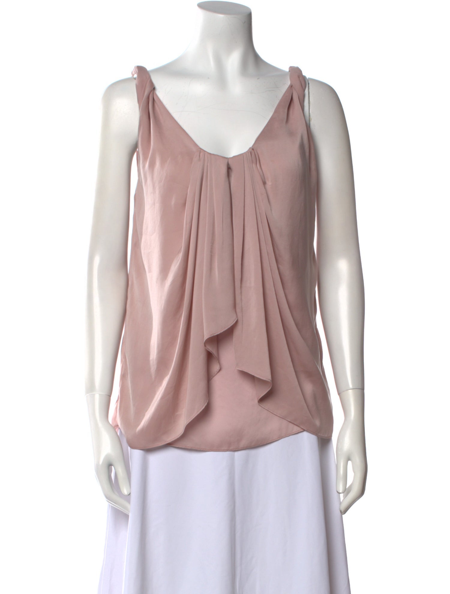 Diane von Furstenberg Scoop Neck Sleeveless Blouse