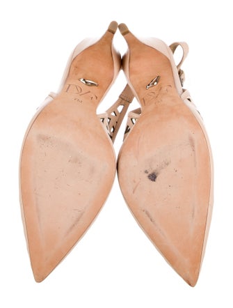 Diane von Furstenberg Leather Patterned Slingback Pumps