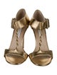 Diane von Furstenberg Leather T-Strap Sandals