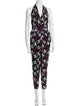 Diane von Furstenberg Printed V-Neck Jumpsuit