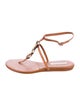 Diane von Furstenberg Leather T-Strap Sandals