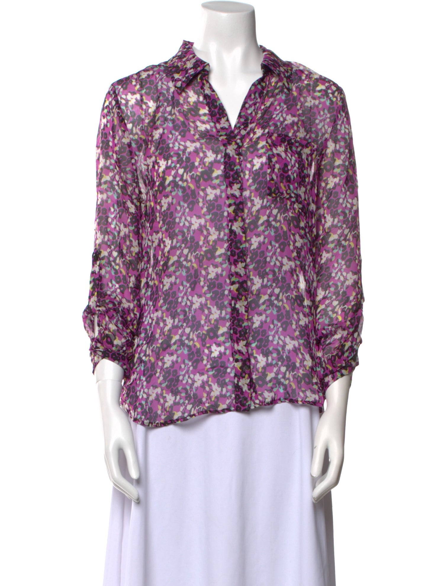 Diane von Furstenberg Silk Printed Blouse