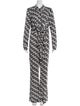 Diane von Furstenberg Printed V-Neck Jumpsuit
