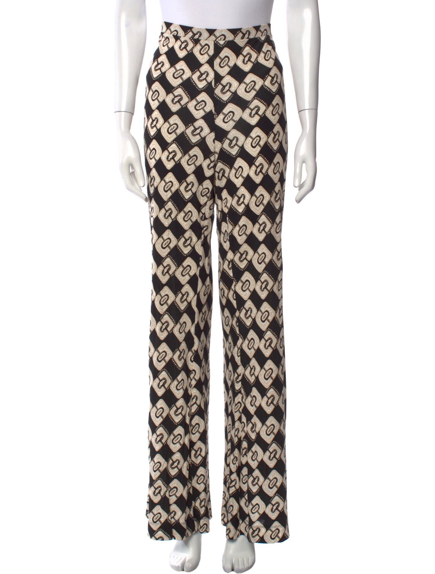Diane von Furstenberg Printed Wide Leg Pants