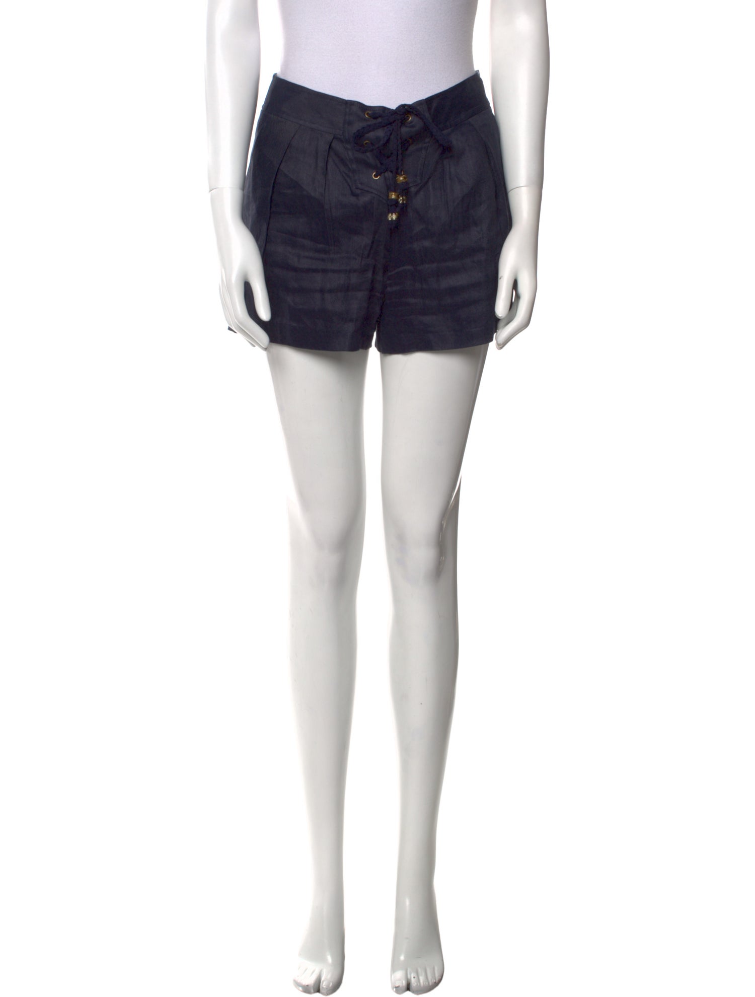 Diane von Furstenberg Linen Mini Shorts