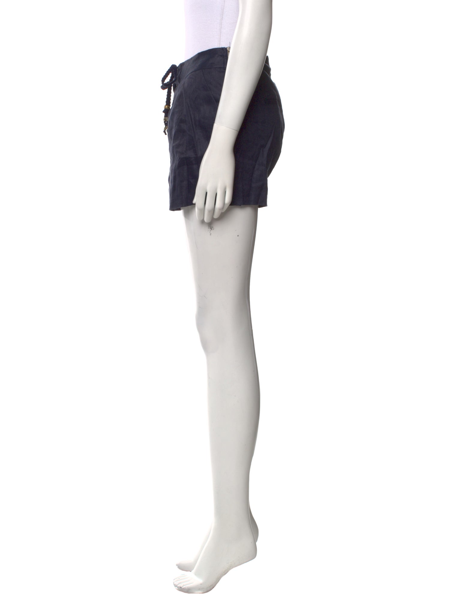 Diane von Furstenberg Linen Mini Shorts