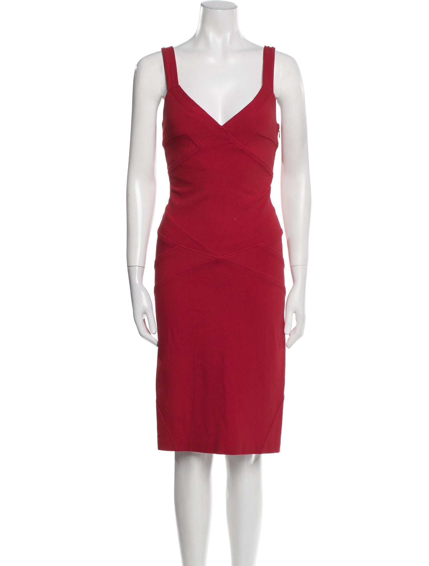 Diane von Furstenberg V-Neck Knee-Length Dress