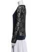 Diane von Furstenberg Lace Pattern Scoop Neck Top