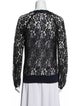 Diane von Furstenberg Lace Pattern Scoop Neck Top