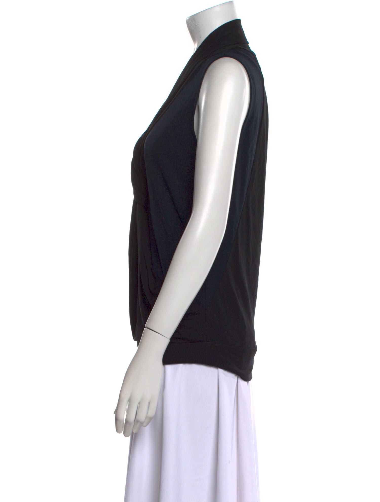 Diane von Furstenberg V-Neck Sleeveless Blouse