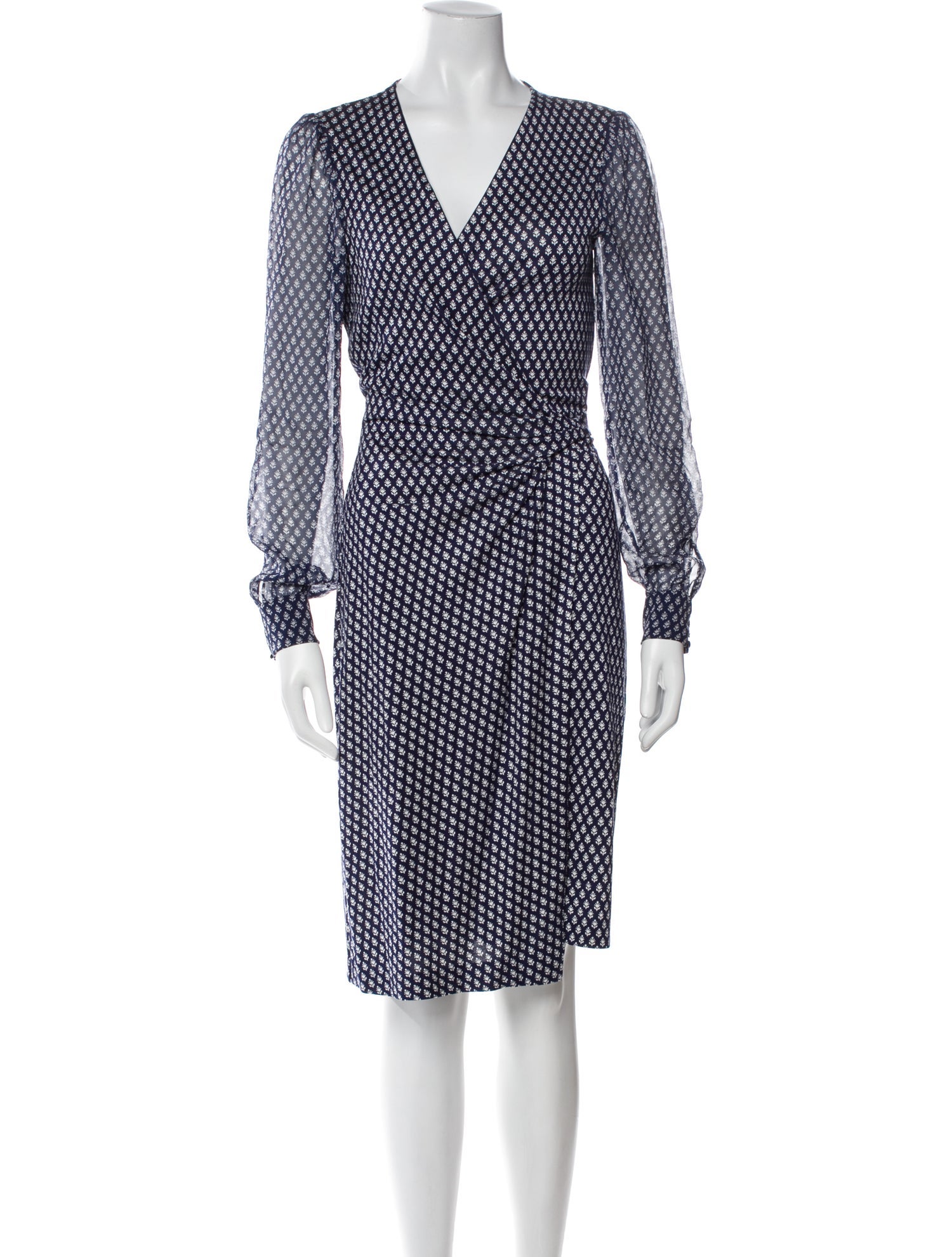 Diane von Furstenberg Printed Knee-Length Dress