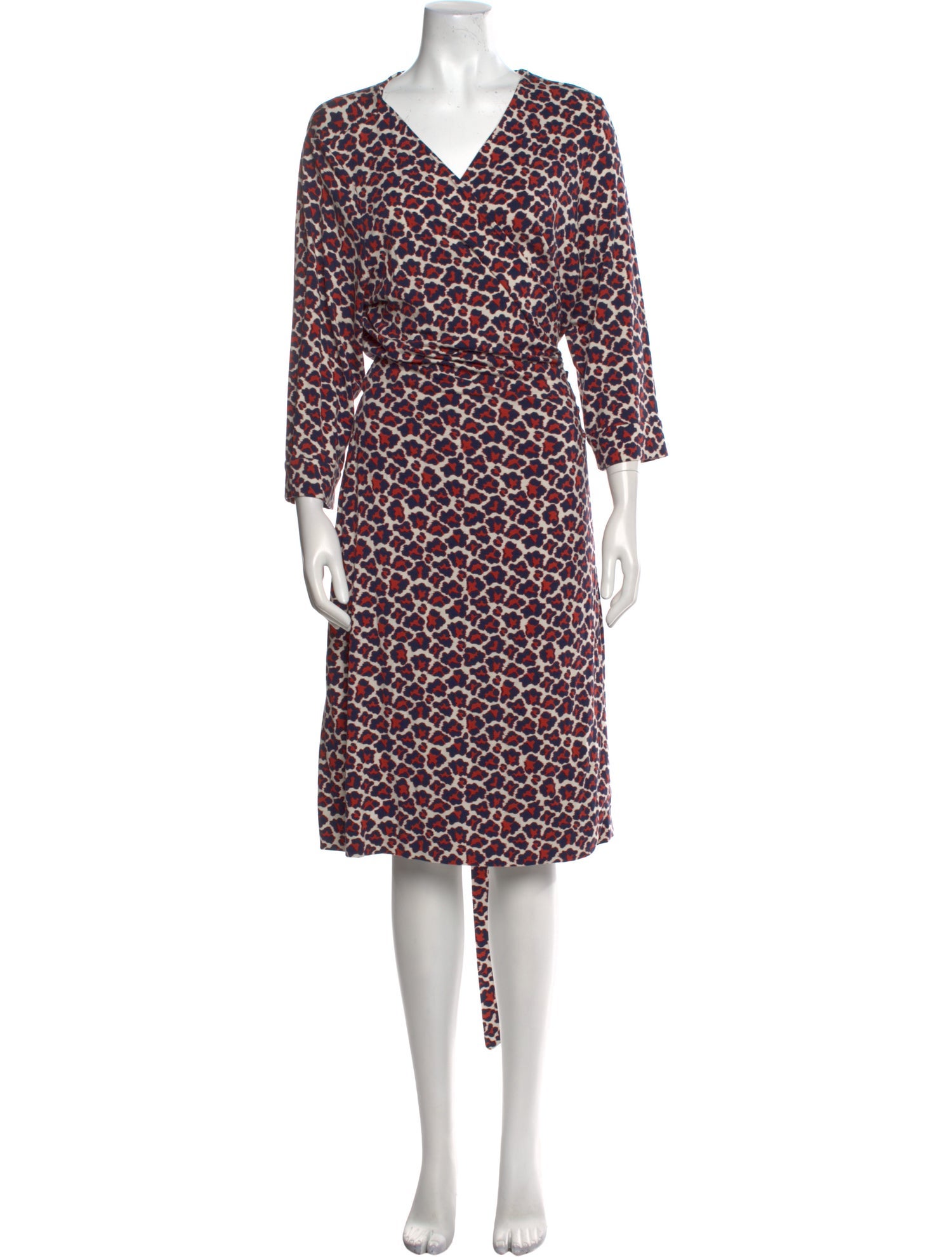 Diane von Furstenberg Printed Midi Length Dress