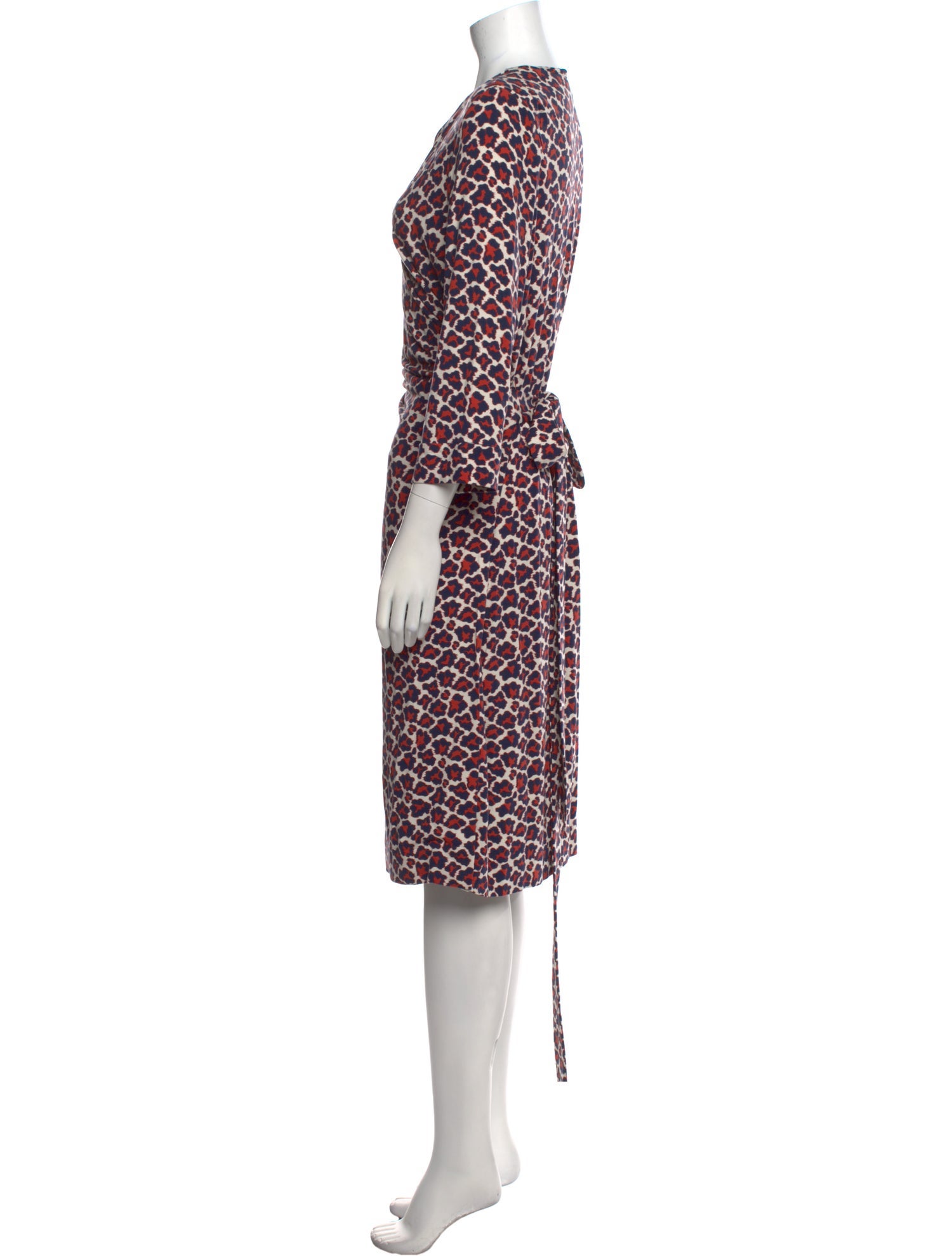 Diane von Furstenberg Printed Midi Length Dress