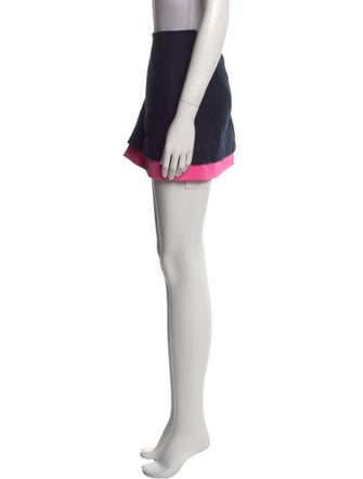 Diane von Furstenberg Colorblock Pattern Mini Skirt