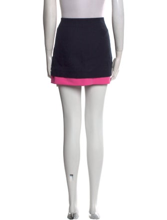 Diane von Furstenberg Colorblock Pattern Mini Skirt