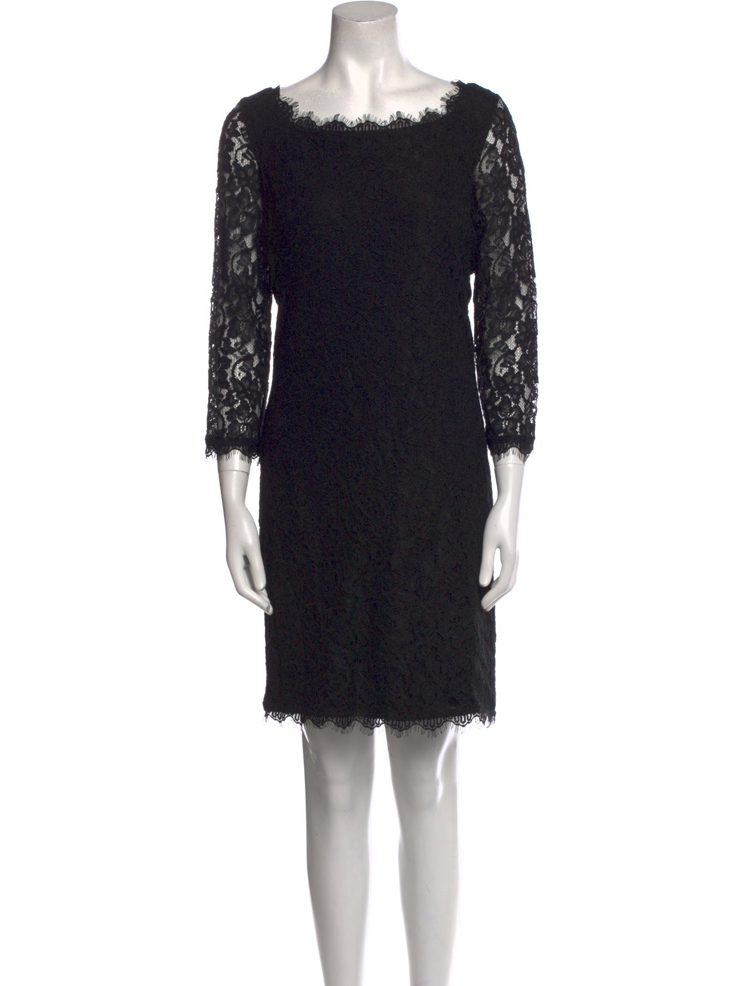 Diane von Furstenberg Lace Pattern Mini Dress