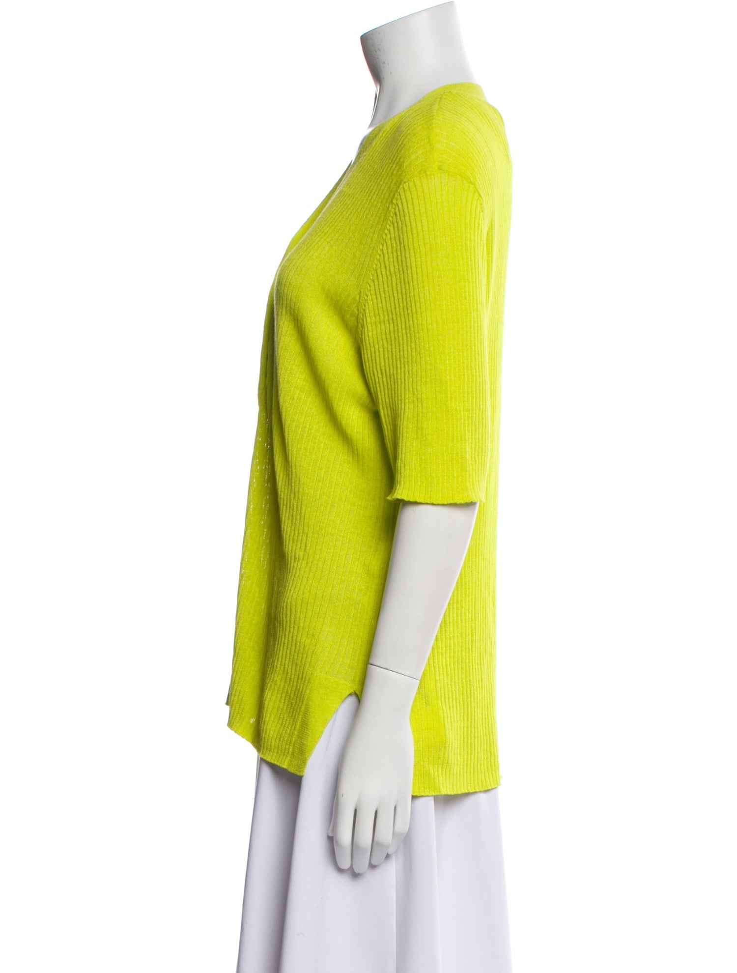 Diane von Furstenberg Linen V-Neck Blouse