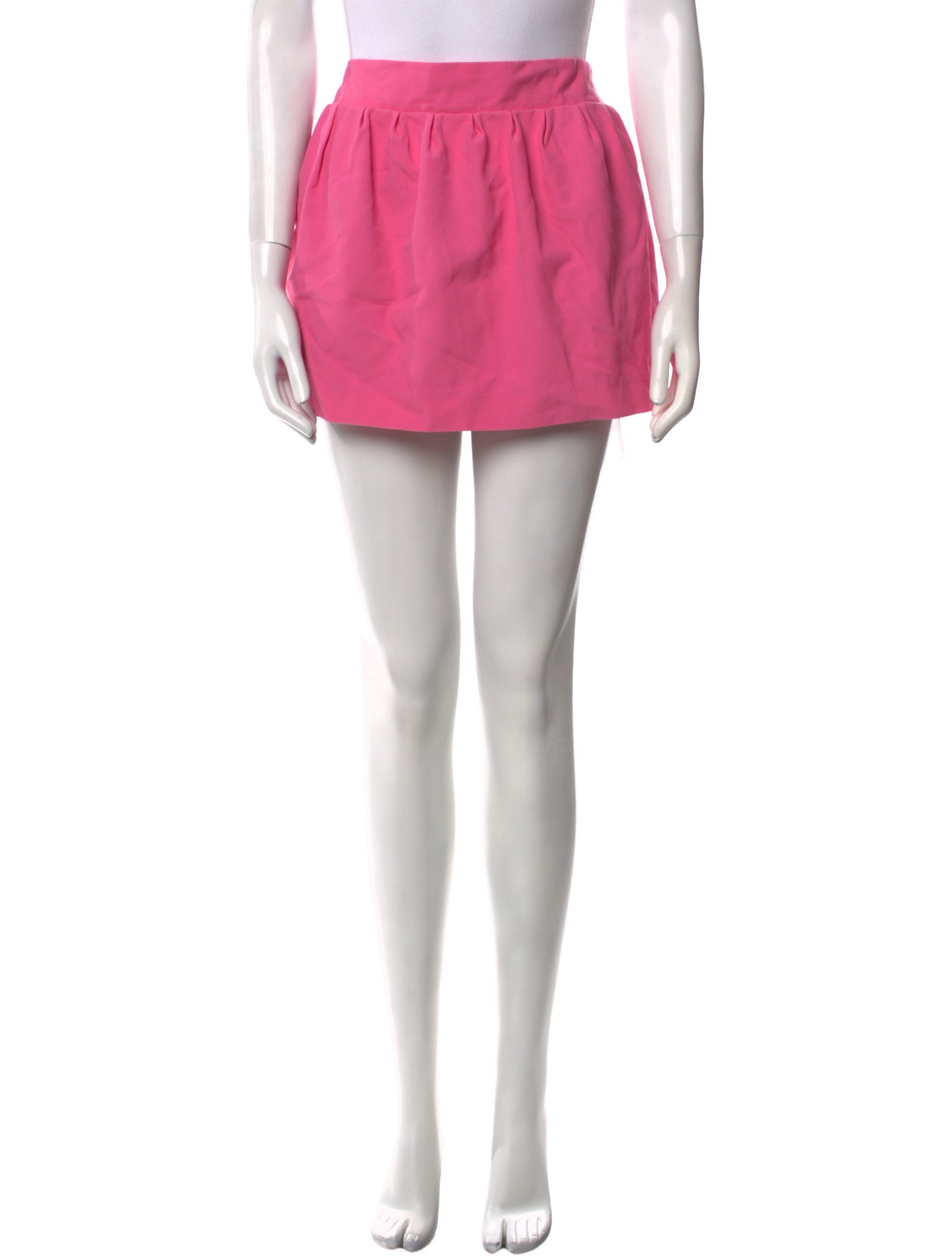 Diane von Furstenberg Pleated Accents Mini Skirt