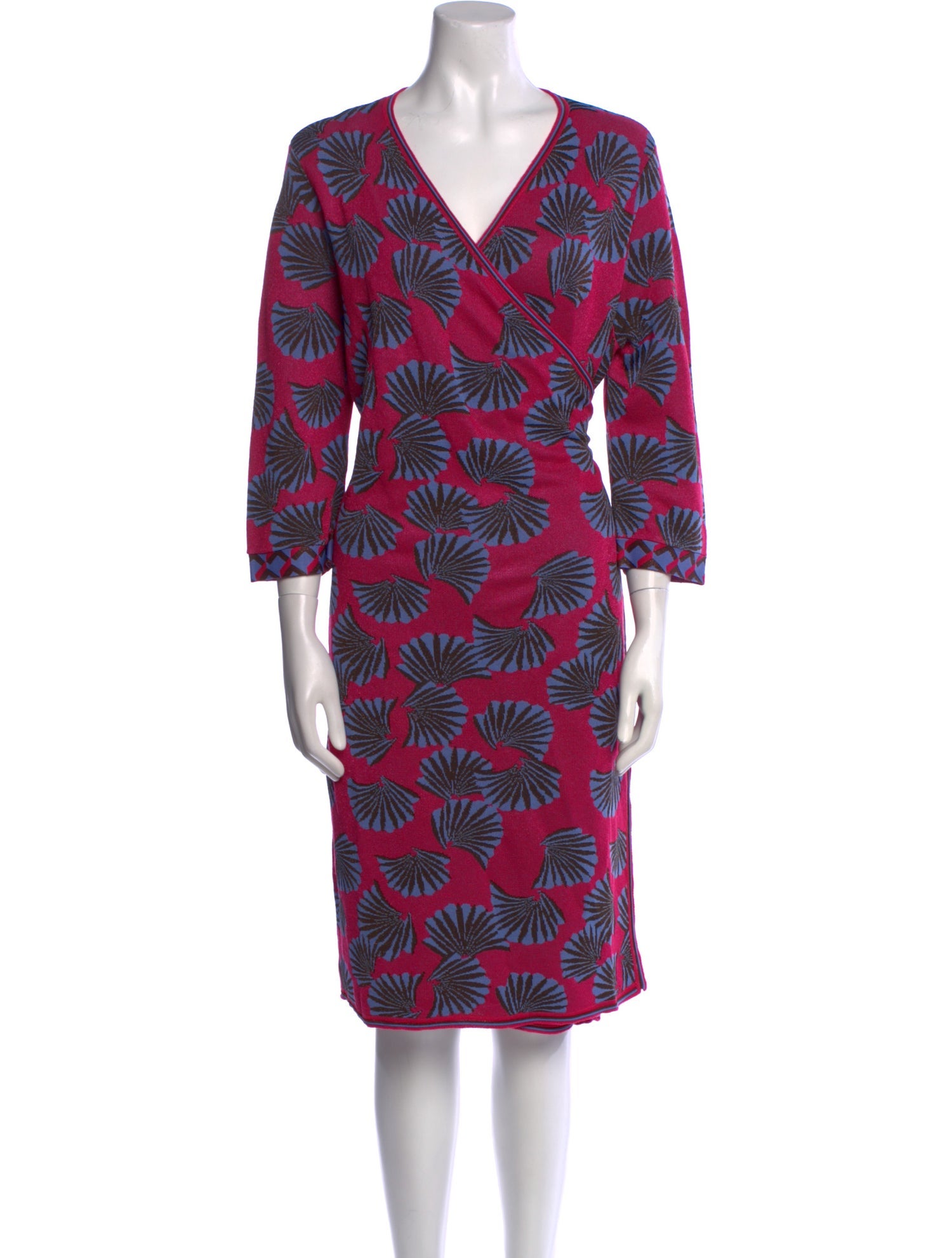 Diane von Furstenberg Printed Knee-Length Dress w/ Tags