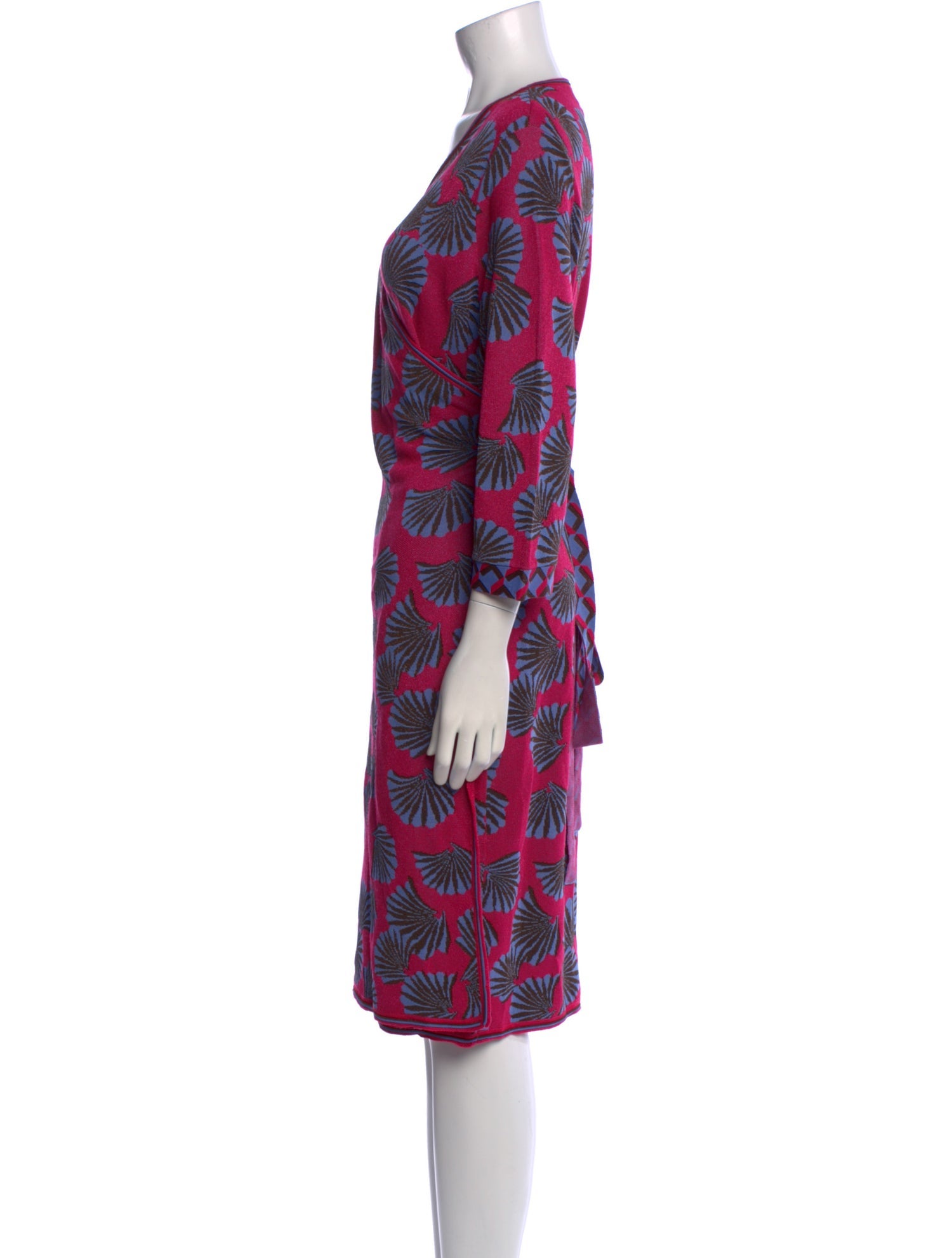 Diane von Furstenberg Printed Knee-Length Dress w/ Tags