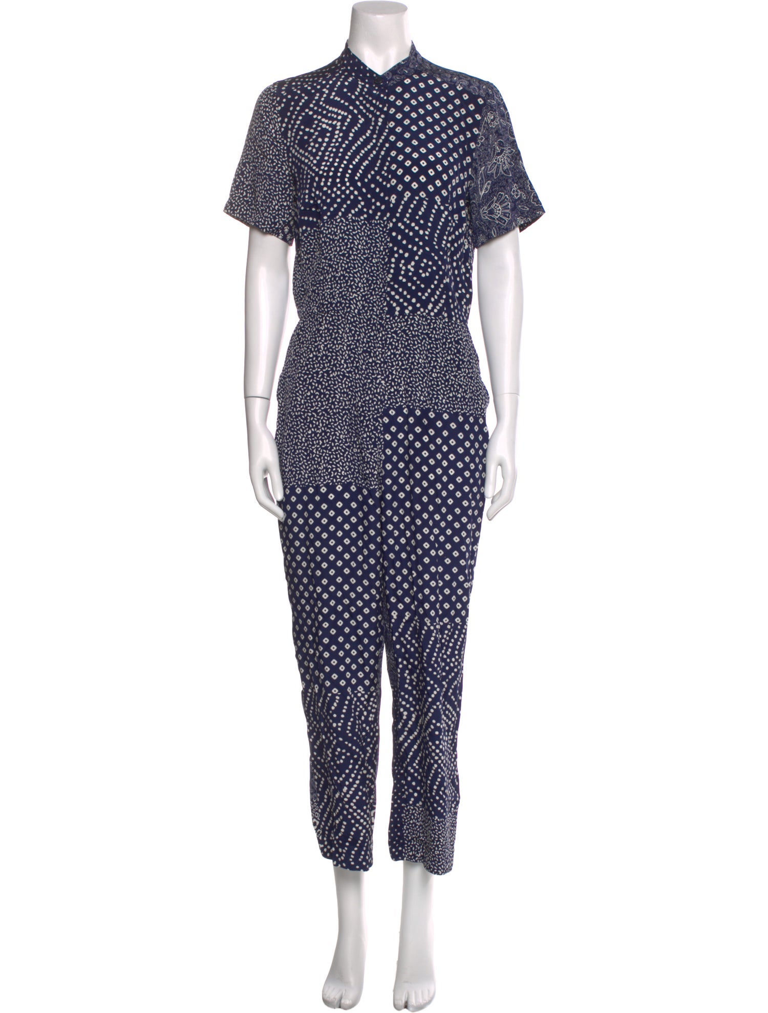 Diane von Furstenberg Silk Patterned Jumpsuit