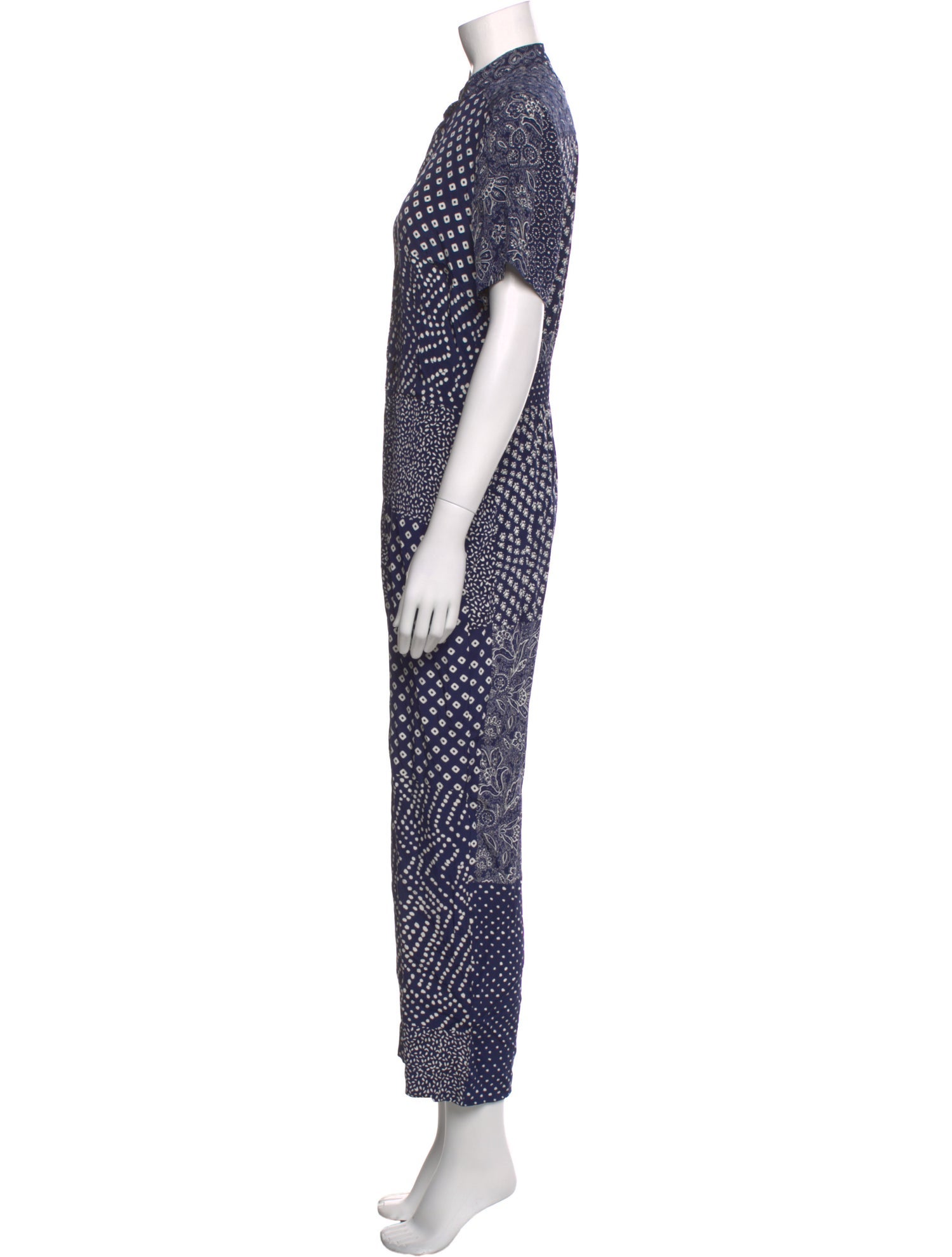 Diane von Furstenberg Silk Patterned Jumpsuit