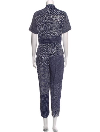 Diane von Furstenberg Silk Patterned Jumpsuit