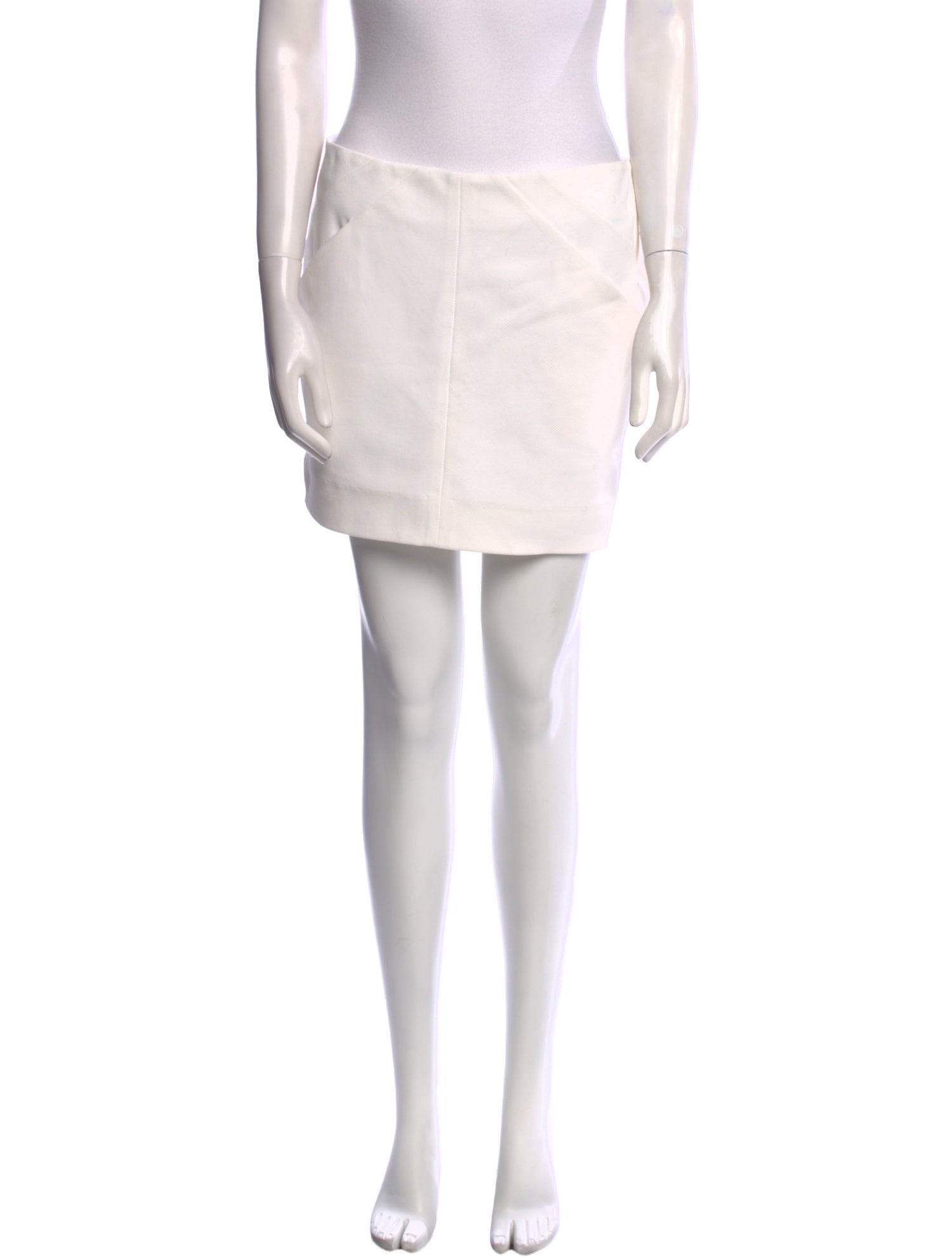 Diane von Furstenberg Pleated Accents Mini Skirt