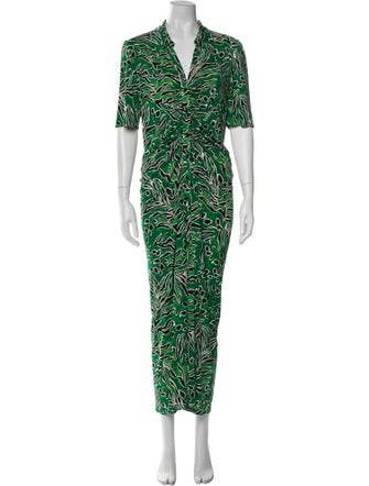 Diane von Furstenberg Printed Long Dress