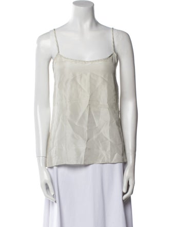Diane von Furstenberg Silk Square Neckline Top
