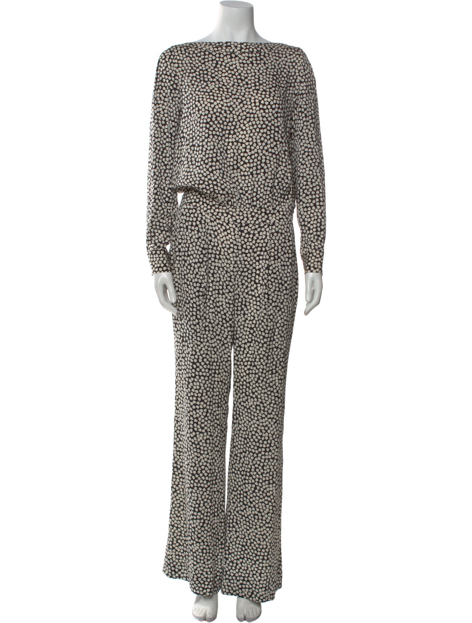 Diane von Furstenberg Silk Printed Jumpsuit