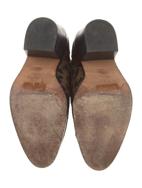 Diane von Furstenberg Ponyhair Animal Print Lace-Up Boots