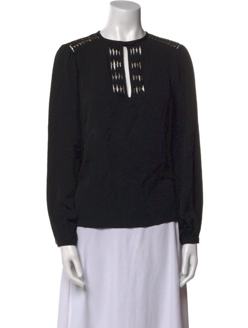 Diane von Furstenberg Silk Crew Neck Top