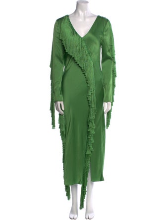 Diane von Furstenberg V-Neck Long Dress