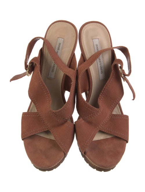 Diane von Furstenberg Suede Slingback Sandals