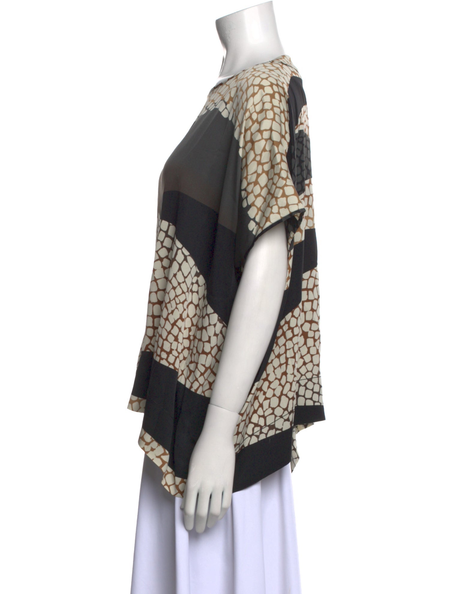 Diane von Furstenberg Silk Printed Blouse