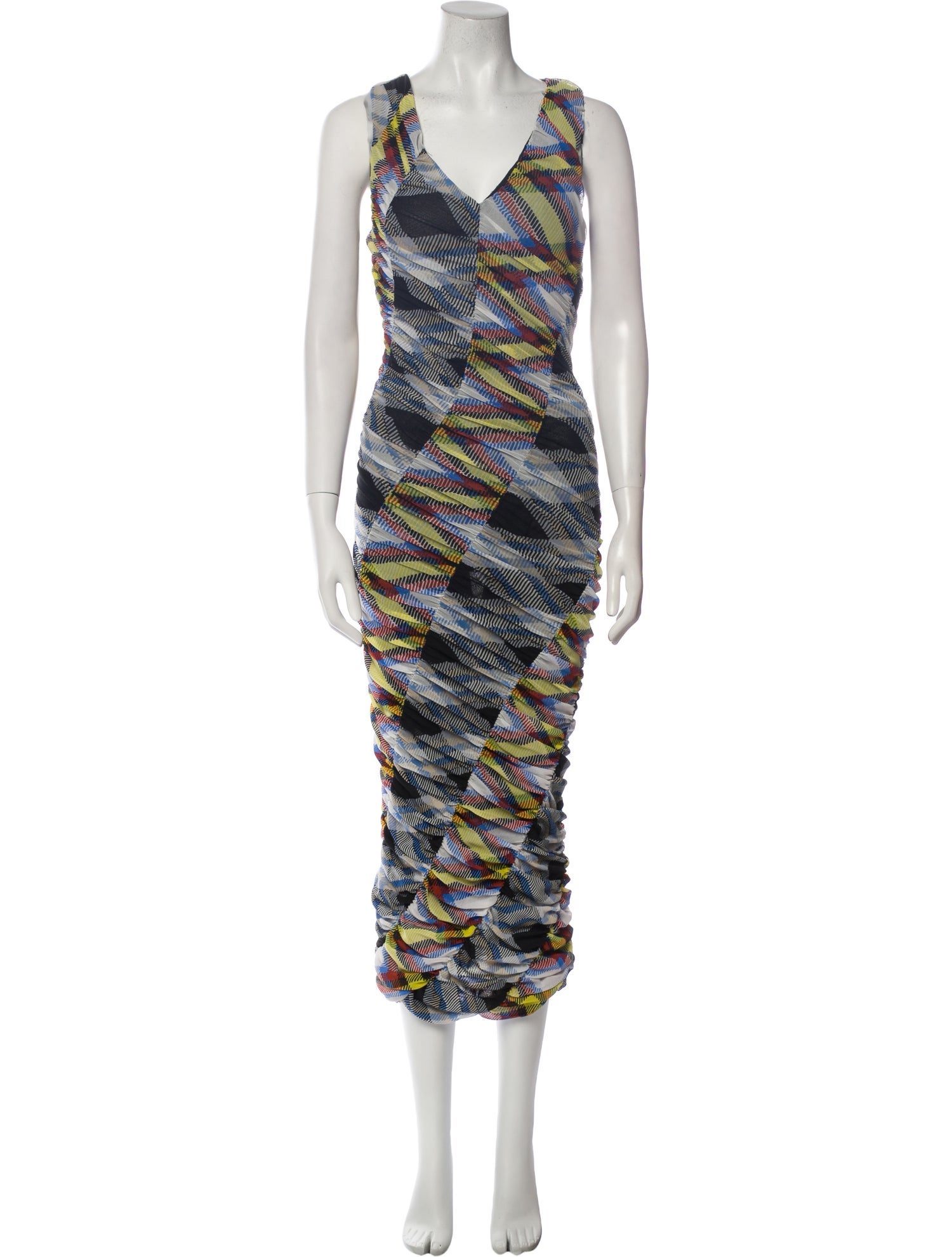 Diane von Furstenberg Printed Long Dress w/ Tags