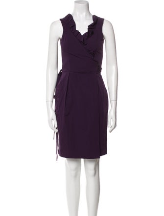 Diane von Furstenberg V-Neck Mini Dress