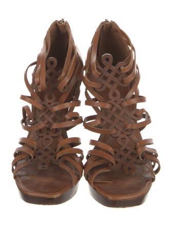 Diane von Furstenberg Leather T-Strap Pumps