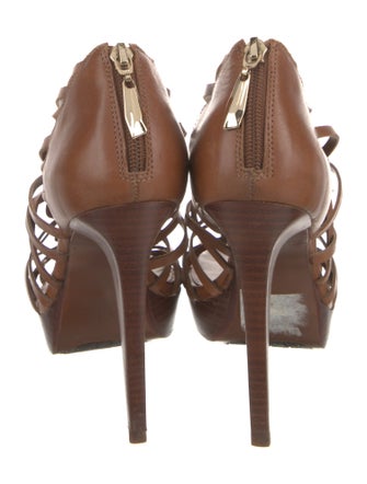 Diane von Furstenberg Leather T-Strap Pumps