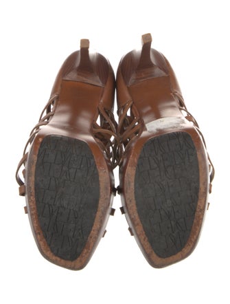 Diane von Furstenberg Leather T-Strap Pumps