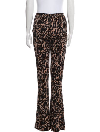 Diane von Furstenberg Animal Print Wide Leg Pants