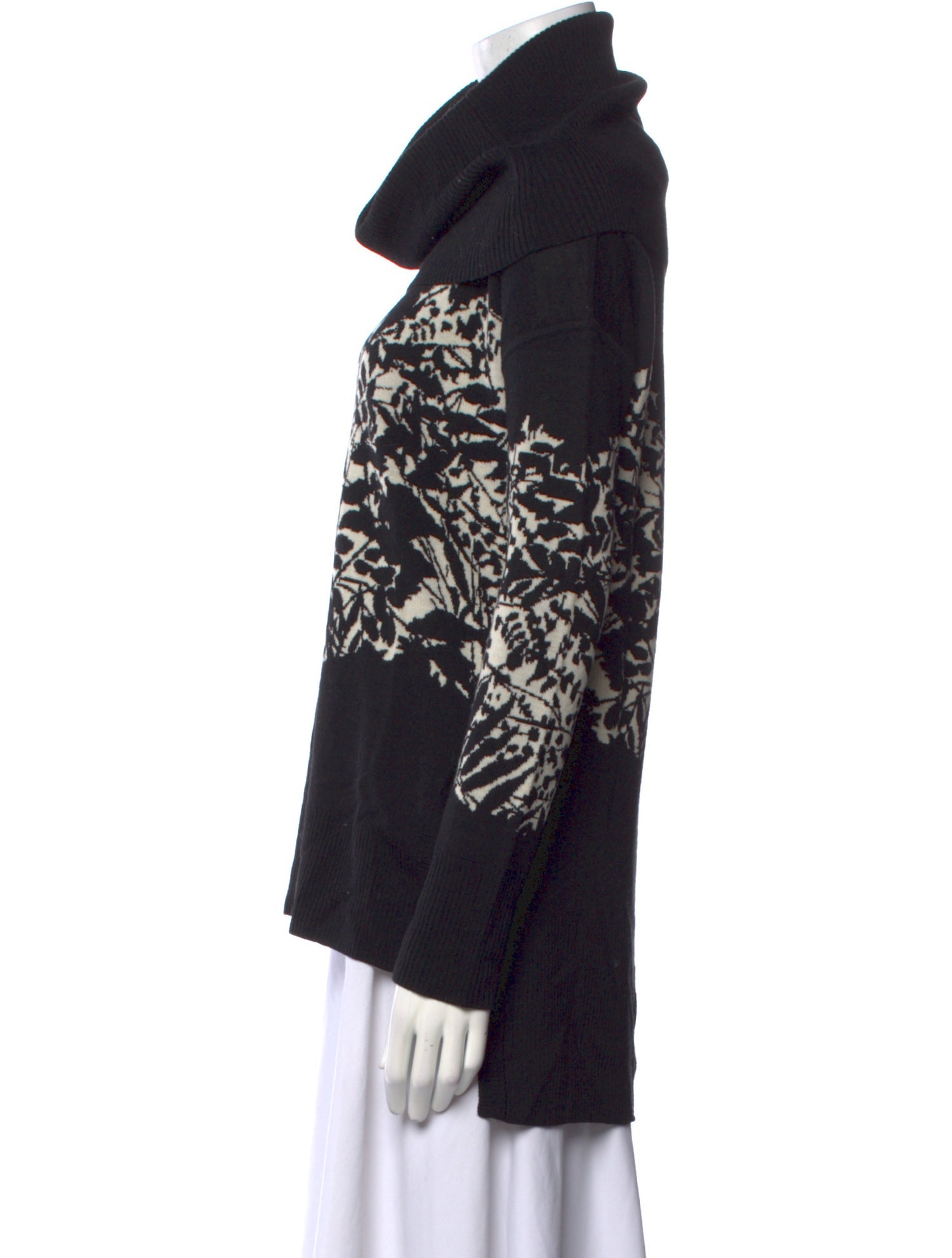 Diane von Furstenberg Merino Wool Printed Sweater