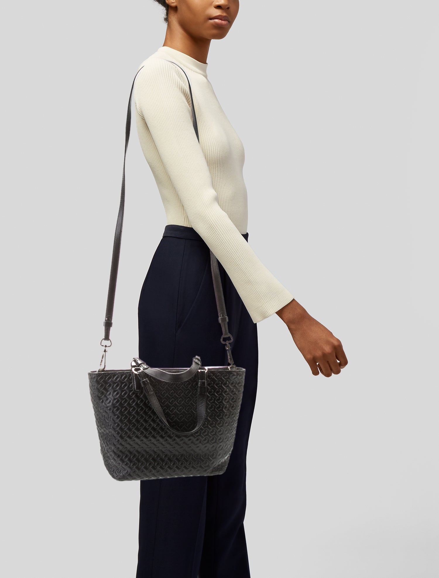 Diane von Furstenberg Leather Top Handle Bag