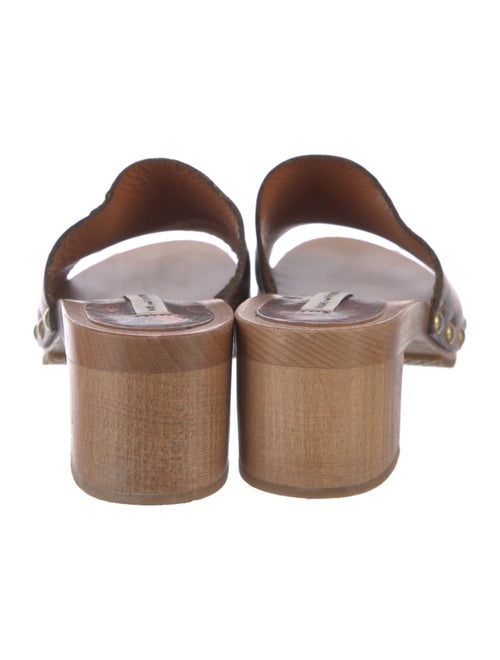 Diane von Furstenberg Leather Printed Slides