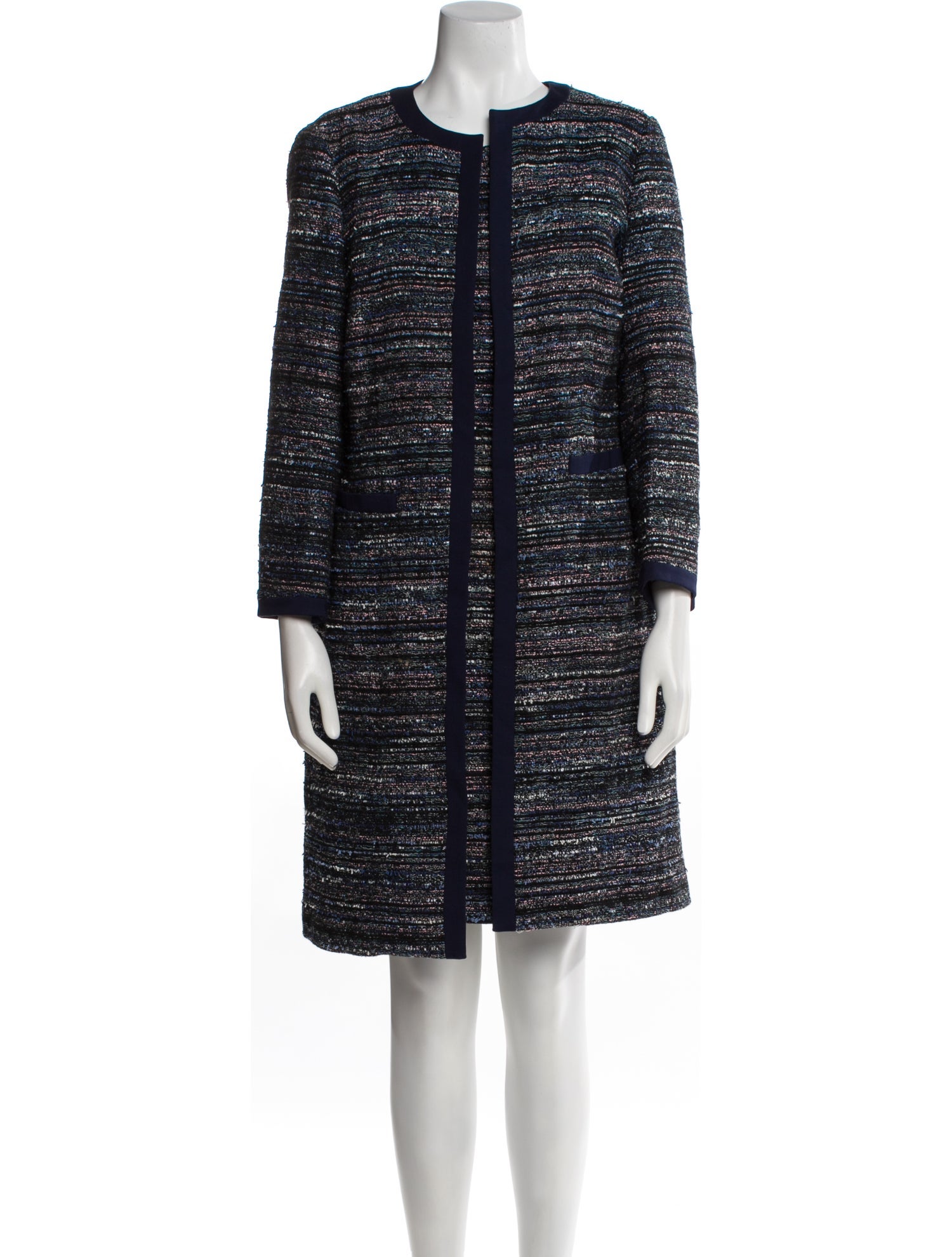 Diane von Furstenberg Tweed Pattern Dress Set