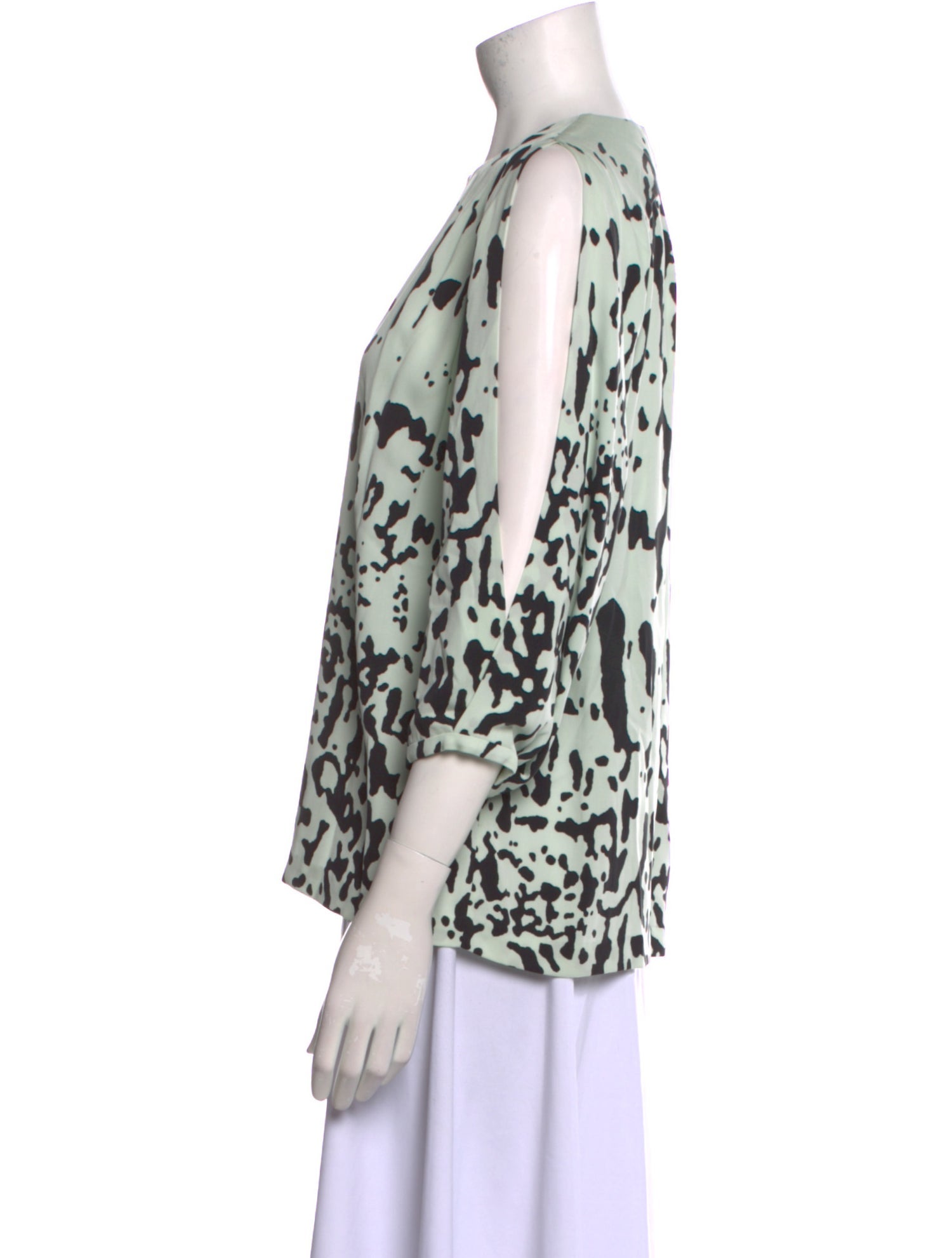 Diane von Furstenberg Silk Animal Print Blouse