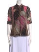 Diane von Furstenberg Silk Printed Button-Up Top